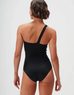 Timeless One Shoulder Swimsuit - Jet