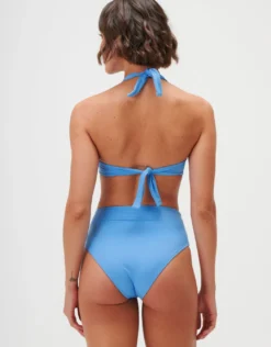 Timeless Underwired Halter Bikini Top - Cerulean