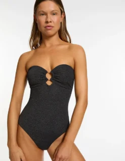 Tirari Nights Bandeau Swimsuit - Black