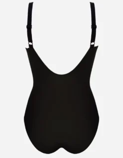 Tobacco Fields V Neck Swimsuit - Tabac Black