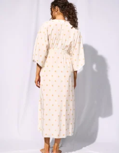 Treasured Trove Buttoned Dress - Sunny Cloud