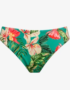 Tropic Joy Bikini Pant - Hibiscus Verde