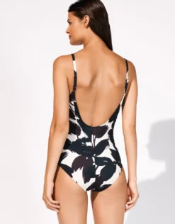 Twilight Underwired Tank Swimsuit - Deep Dark-Cream