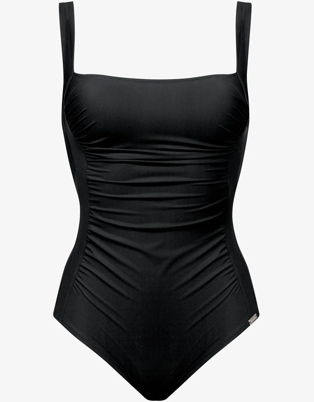 Uni Square Neck Swimsuit - Black