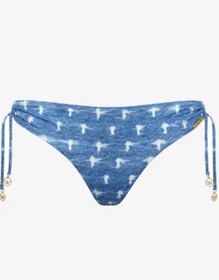 Urban Indigo Loop Side Bikini Pant - Denim White