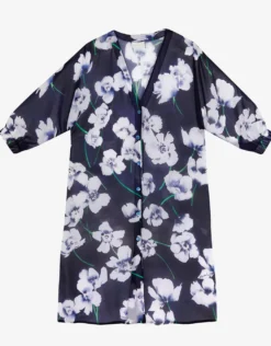 Valeria Midi Beach Shirt - Blue