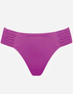 Viva Energy Ruched Side Bikini Pant - Pink Flash