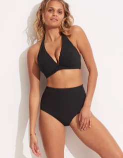Willow DD Fixed Tri Bikini Top - Black