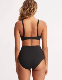 Willow DD Fixed Tri Bikini Top - Black