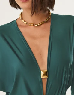 Windward Iris Short Dress - Teal