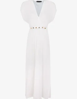Yara Detail Long Cover Up - Off White