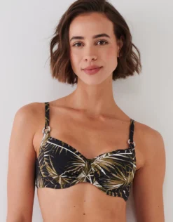 Yucca Flash Underwired Bikini Set - Black Khaki