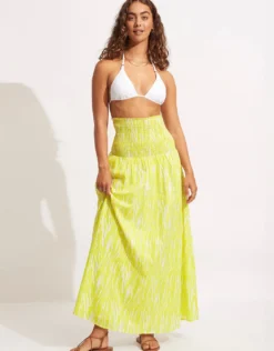 Zahara Dress Skirt - Celery