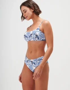 Zuri Bralette Bikini Top - Porcelain