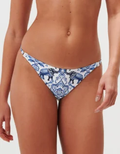 Zuri Ring Detail Bikini Pant - Porcelain