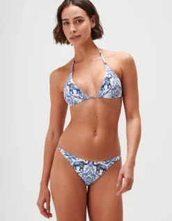 Zuri Triangle Bikini Top - Porcelain